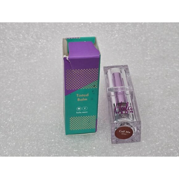 Hola Neon Tinted Balm Call Me 3.5 g / 0.12 oz - Cruelty Free Moisturizing Lip Ba - Picture 2 of 3